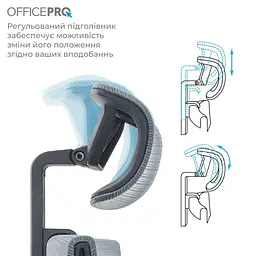 Офісне крісло OfficePro Elegant OC660-B-DG-DG (OC660-B-DG-DG) - мініатюра 15