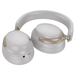 Накладні навушники Hoco Tone W53 Plus, ANC, BT headphones, BT5.4, 800mAh, 90h, Type-C, AUX, grey - мініатюра 3