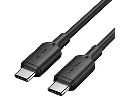 Кабель USB Type-C Vention USB2.0 Type-C Male to Type-C Male 3A 1м Black (TRCBF)