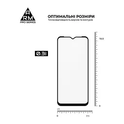 Скло захисне Armorstandart Pro Samsung A14 4G / A14 5G Black (ARM66206) - мініатюра 3