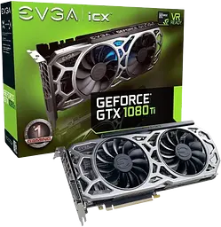 Відеокарта GeForce GTX 1080 Ti 11GB EVGA SC2 Gaming (11G-P4-6593-KR) Б/В