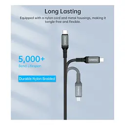 Дата кабель USB-C to USB-C 2.0m USB4 Gen 3 240W 8K Choetech (XCC-1042) - мініатюра 8