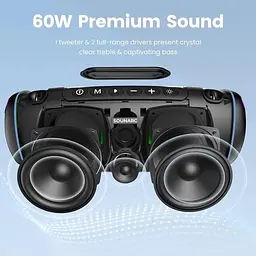 Портативна акустика Sounarc R260W до 12 год бездротова червона - мініатюра 3