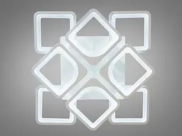 Стельова LED люстра Romin смарт світильник з пультом dimmer 115W білий - мініатюра 3