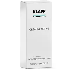 Ексфоліатор Klapp Clean & Active Exfoliator Oily Skin для жирної шкіри обличчя, 250 мл - мініатюра 2