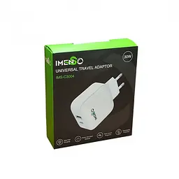 Зарядний пристрій IMS-C3004 30W, мережевий блок живлення, 2 порти USB і Type-C, чорний - мініатюра 5