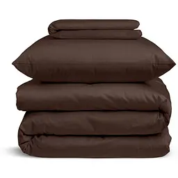 Комплект постільної білизни Cosas Brown Підлітковий сатин шоколад (11Satin_Brown_Brown_155)
