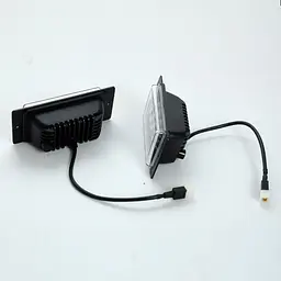 Протитуманні фари LED для ВАЗ 2110 / 174x84x46 мм / 40W / 4 x 10W / Лінзовані / чорний відбивач / IP67 - мініатюра 2