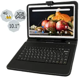 Планшет-телефон Hoozo S 364 LTE Silver 3GB/64GB IPS 10.1'' + Чохол-клавіатура - мініатюра 2