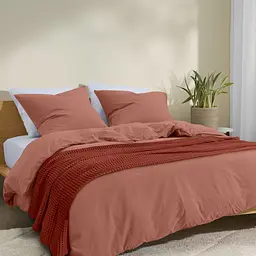 Плед-покривало Cosas Waffle Weave Cinnamon 75х95 см (Blanket_29Сinnamon_WaffleWeave_75x95) - мініатюра 3