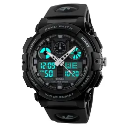 Наручний годинник Skmei 1270 Black, 1270BK (17101) - мініатюра 2