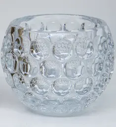Свічник Crystal Glow скляний 11 см (83000038-YBCG-38) - мініатюра 2