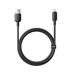 Кабель Baseus Silky Series Fast Charging Cable USB to iP 2.4A 1m Black - мініатюра 3
