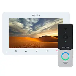 Комплект відеодомофона Slinex SM-07MHD White + ML-20HD Silver-Black (83-00061)