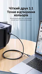 Кабель для принтера UGREEN US369 USB 2.0 USB-A - USB-B 5 м чорний (90560) - мініатюра 8