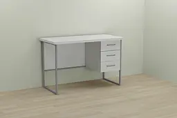 Комп'ютерний стіл Ferrum-decor Гаррі 75x140x60 сірий ДСП Білий 32мм (FRD-101466)