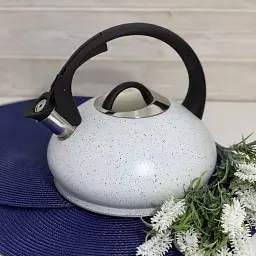Чайник із нержавіючої сталі 3.0 л Edenberg EB-8812 білий - мініатюра 4