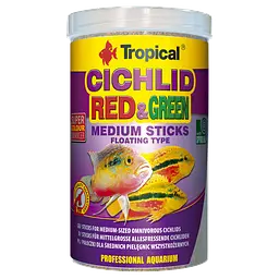 Сухий корм для акваріумних риб Tropical в паличках Cichlid Red & Green Medium Sticks 1 л для всіх цихлід - мініатюра 2