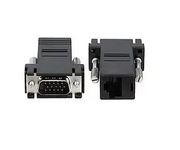 Перехідник VGA 15M RJ45 F (CAT5, CAT6)