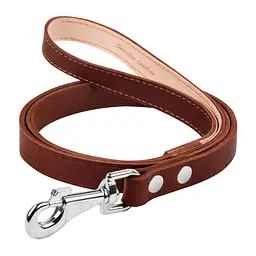 Повідець "CoLLaR" одинарний непрошитий (ширина 20 мм довжина 122 см) коричневий