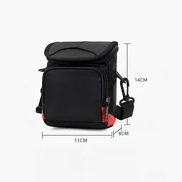 Сумка для фотоапарата Canon 11x14x8 см Чорно-червоний (IBF088BR) - мініатюра 6
