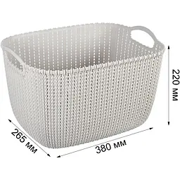 Кошик Stars Plast бежевий 20 л (94261/беж) - мініатюра 3