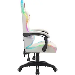 Крісло ігрове Defender Energy, Клас 4, 50мм, PU, ​​RGB, біле - мініатюра 3