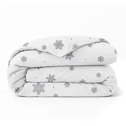 Підковдра євро фланель 220х240 SNOWFLAKES SILVER COSAS (4822052475058)