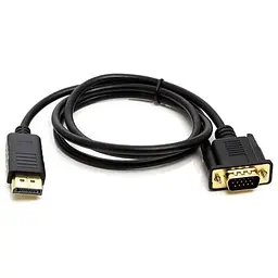 Кабель мультимедійний DisplayPort (M) ещ VGA (M) 1.0m PowerPlant (CA911882)
