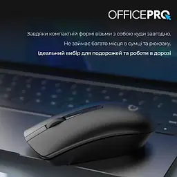 Миша OfficePro Silent Click Wireless Black (M175B) - мініатюра 8