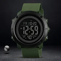 Чоловічий наручний годинник 1434AGBK Army Green-Black Skmei acs0030745 - мініатюра 4