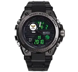 Наручний годинник чоловічий Besta Tattoo Black (2989) - мініатюра 2