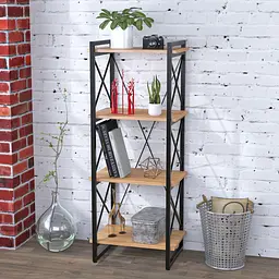Стелаж Скіф-4-550 Loft Design (Дуб Крафт золотий)