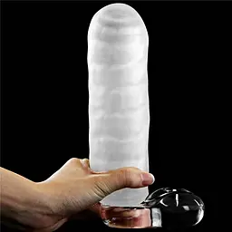 Мастурбатор яйце Lovetoy Giant Egg Grind Ripples Edition прозорий - мініатюра 18