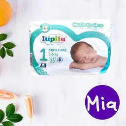 Підгузки Lupilu Skin Care 1 2-5кг 23шт