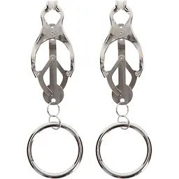 Затискачі для сосків Taboom Butterfly Clamps With Ring 14 см сріблястий