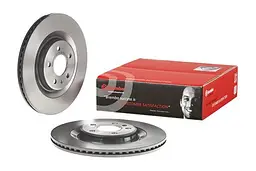 Диск гальмівний задній вентильований Audi A4 B9, A4 B8, A5, A6 C7 07-25р Brembo (09.B969.11) - мініатюра 2