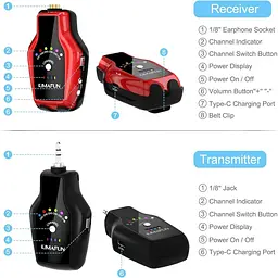 Бездротові навушники Kimafun із системою IEM для музикантів - мініатюра 7