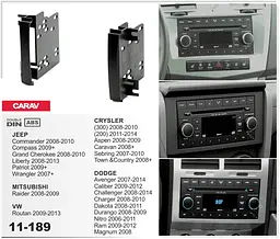 Перехідна рамка Carav Jeep Compass, Grand Cherokee, Wrangler (11-189) - мініатюра 4