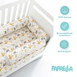 Бортик-валик у ліжечко Papaella Обіймашки захисний (8-34533 обіймашки) - мініатюра 4