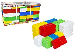 Конструктор блоковий 115/26 "Mega Brick №3" 30 елементів (4 кнопки 10 шт, 8 кнопок 20 шт) BAMSIC