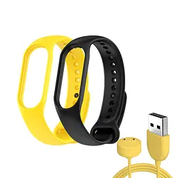 Комплект ремінців ArmorStandart Set для Xiaomi Mi Band 7/6/5 New Style Yellow (ARM77040)