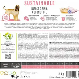 Сухий корм Brit Care Dog Sustainable Sensitive для собак з чутливим травленням, з рибою та комахами, - мініатюра 6