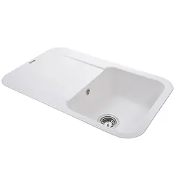 Гранітна мийка Globus Lux Ober білий 780x500 мм А0007, Білий - мініатюра 3