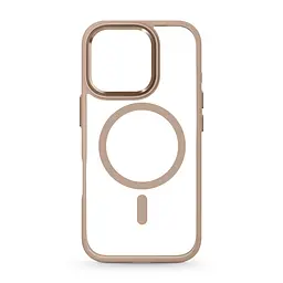Чехол Apple iPhone 16 Pro, Unit MagSafe, бежевый, прозрачный, магсейф, противоударный, магнитный, панель-накладка с поддержкой MagSafe, с поддержкой беспроводной зарядки, TPU+PC, защита всего корпуса, ударопрочный, ArmorStandart (ARM81330)