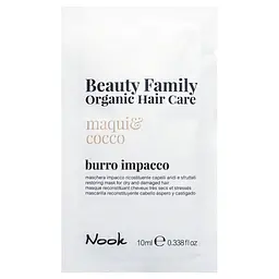 Маска відновлювальна для сухого та пошкодженого волосся Nook BEAUTY FAMILY ORGANIC 10 мл