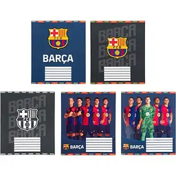 Набір зошитів Kite FC Barcelona 12 аркушів в клітинку 25 шт. (BC25-232)