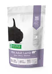 Сухий корм для дорослих собак малих порід з ягнятиною Nature's Protection Mini Adult Lamb Small Breeds, 500г