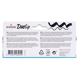 Набір маркерів акварельних двосторонніх Royal Talens ECOLINE DUO TIP PRIMARY 3шт - мініатюра 5