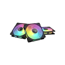 Кулер до корпусу ASUS TUF Gaming TR120 ARGB Reverse Triple Pack Black (90DA00D0-B09020) - мініатюра 2